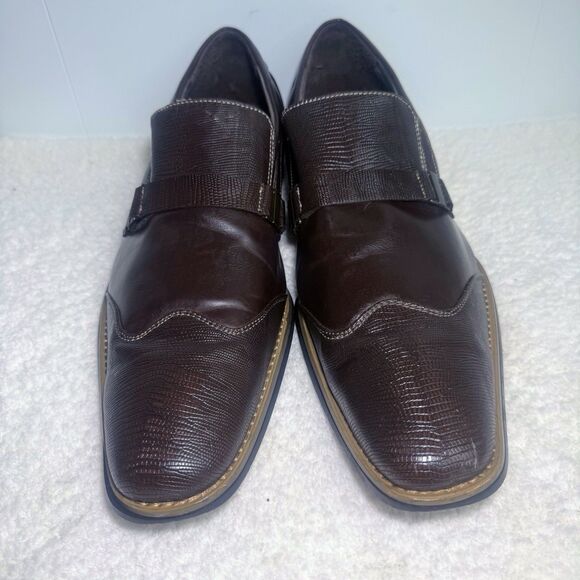 Giorgio Brutini Men's Jotham Leather  B100212 Brown Loafers Shoes 13M - Picture 1 of 8